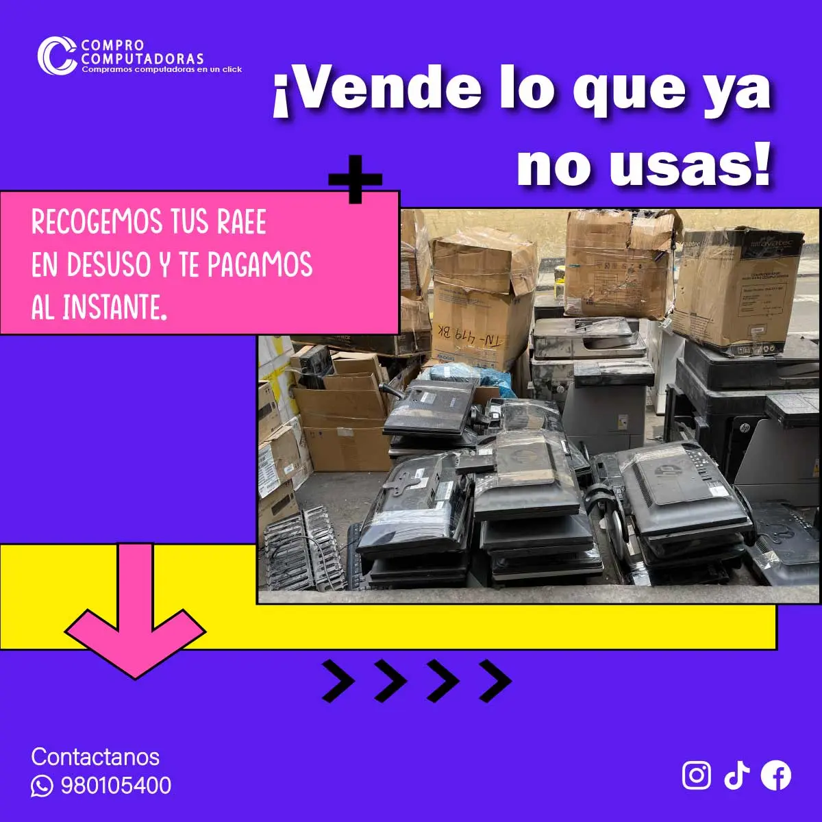  Chatarra electrónica Recíclala con nosotros 