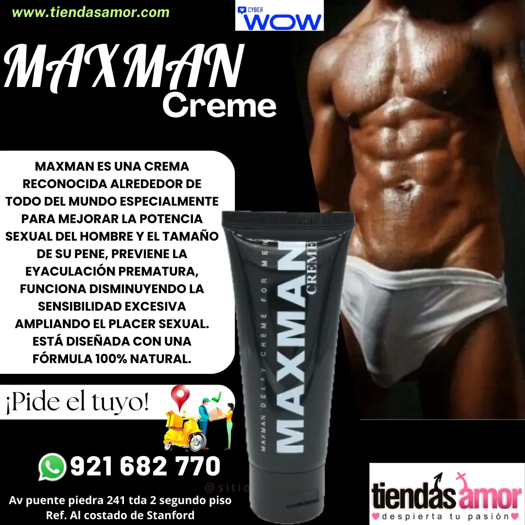  Maxman Crema Retardante De Erección