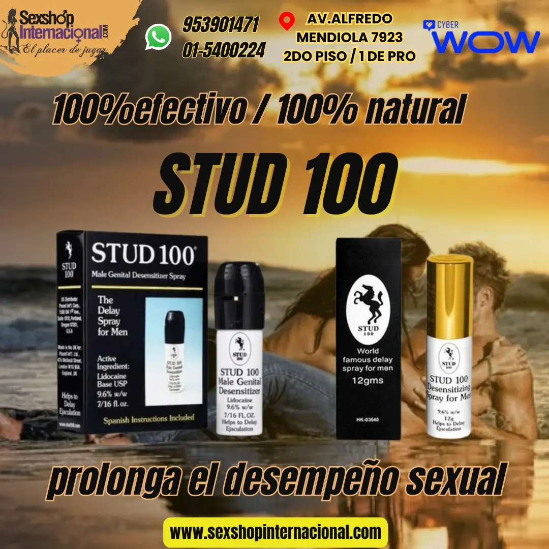 PROLONGA EL DESEMPEÑO S3XUAL CON STUD 100 - RETARDANTE NATUR