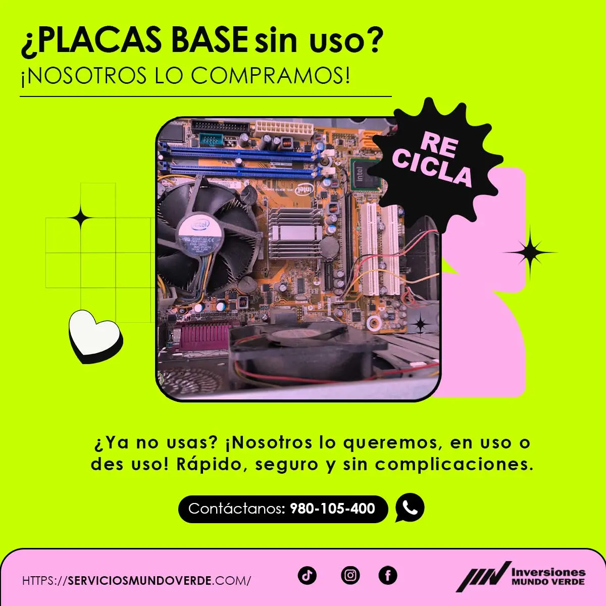 COMPRAMOS PLACAS MAINBOARD 