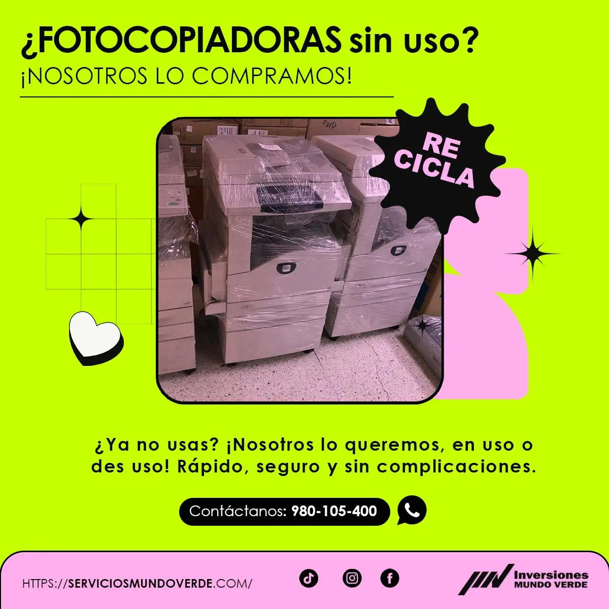 COMPRAMOS FOTOCOPIADORAS