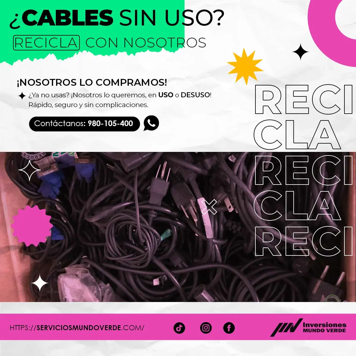  Compramos tus cables en desuso 
