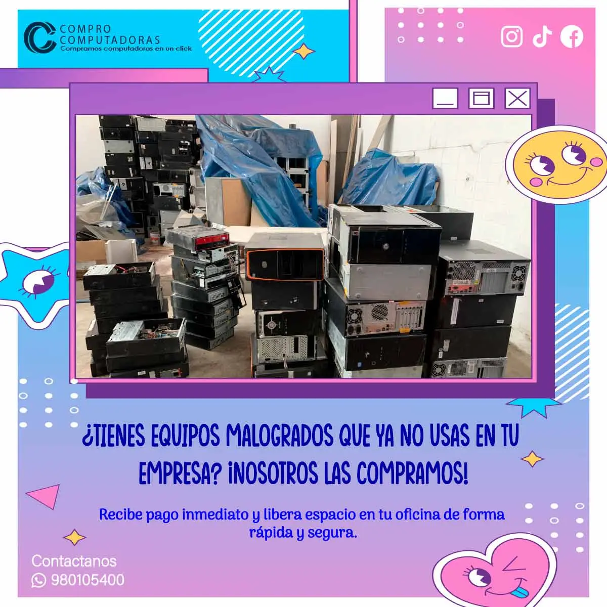 Recolección gratuita de computadoras usadas para empresas