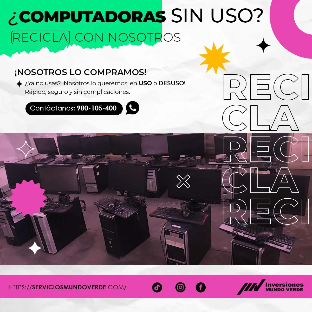  Compramos tus computadoras en desuso 