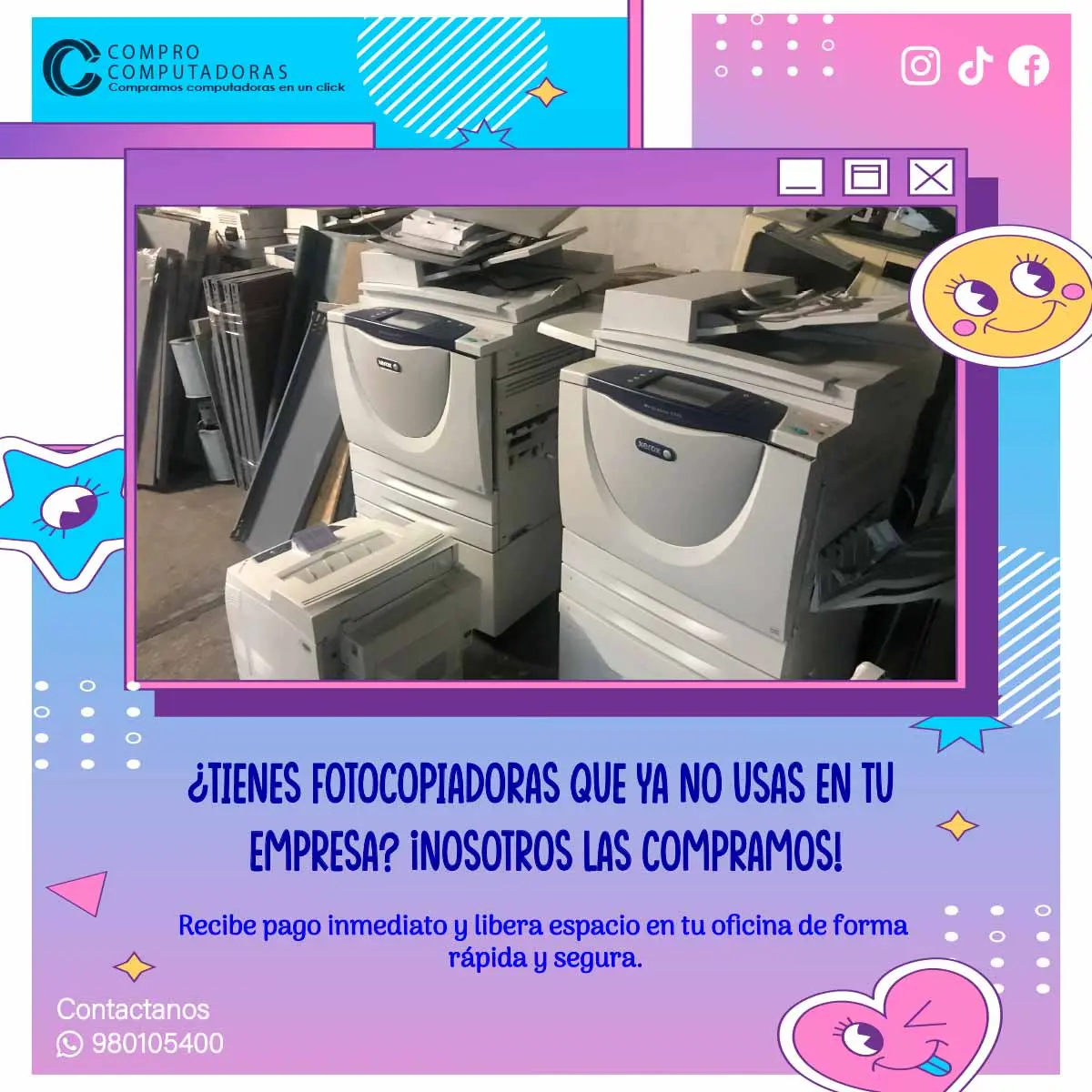 Compra de computadoras viejas para empresas