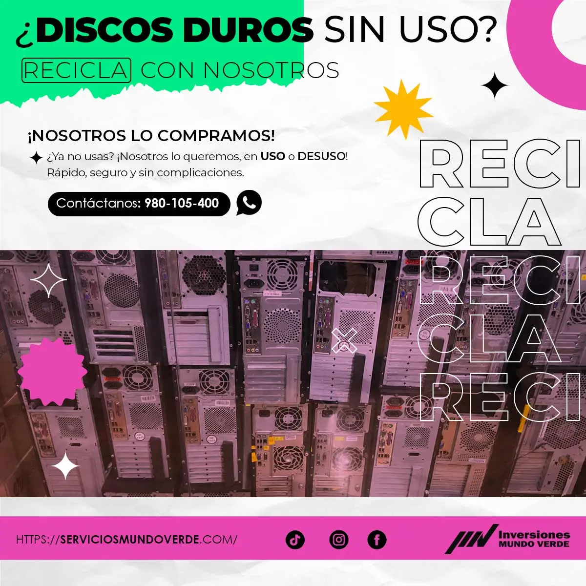  Compramos tus discos duros en desuso 