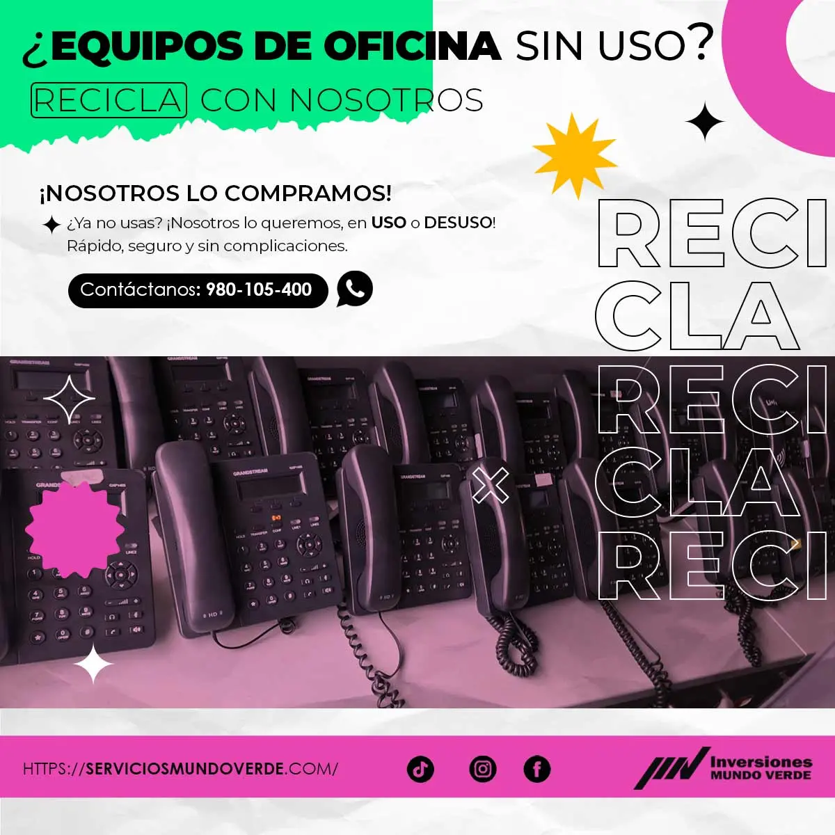  Compramos tus equipos de oficina en desuso 