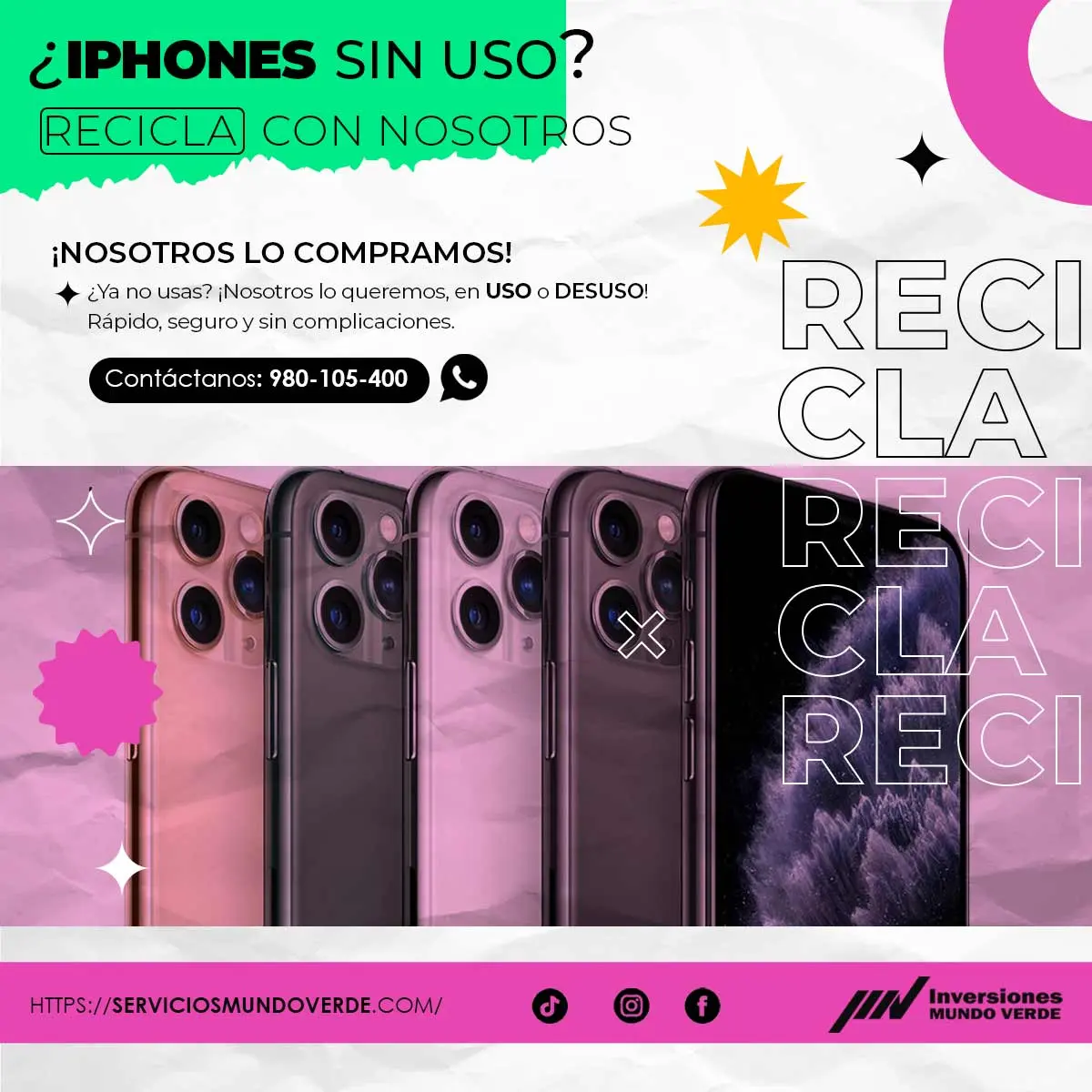  Compramos tus iPhones en desuso 