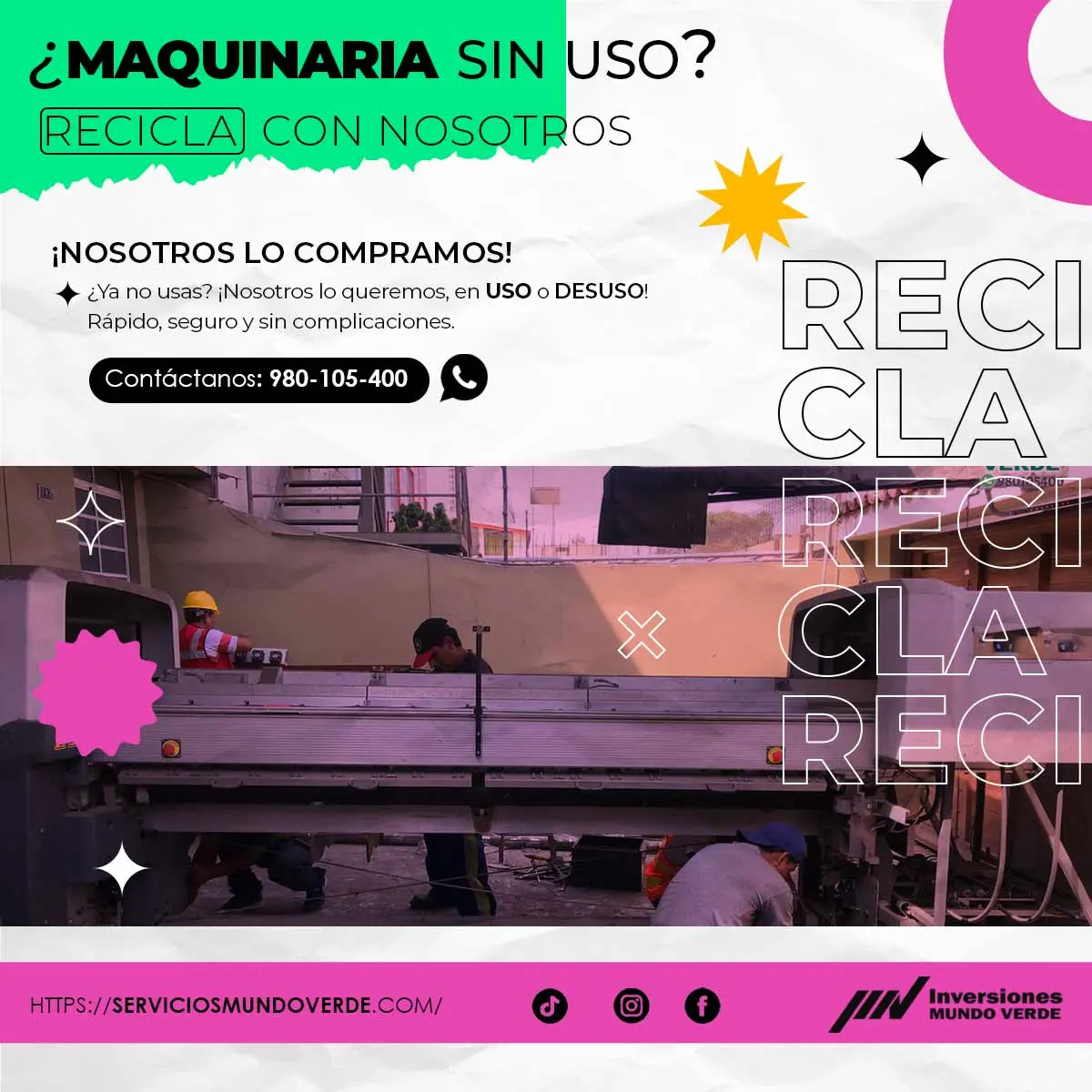  Compramos tu maquinaria en desuso 