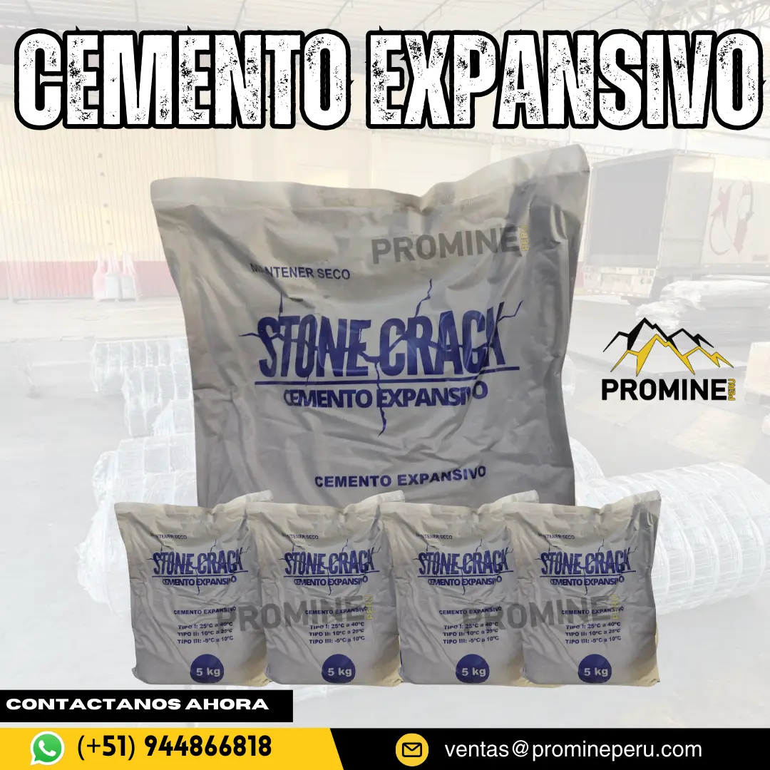 CEMENTO EXPANSIVO . PROMINE . ANCLAJE MINERO 