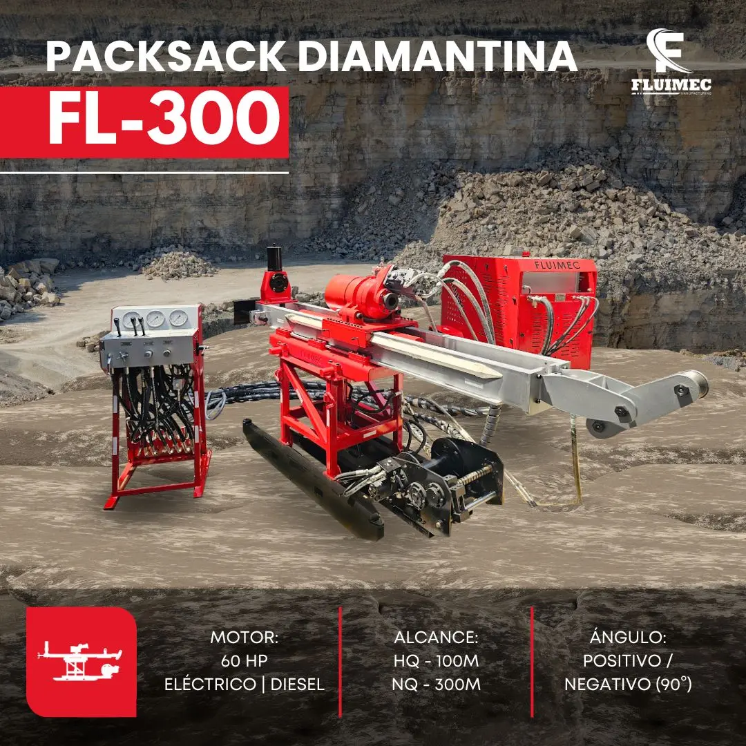 PACKSACK DIAMANTINA FL300 trabajos en industria minera 