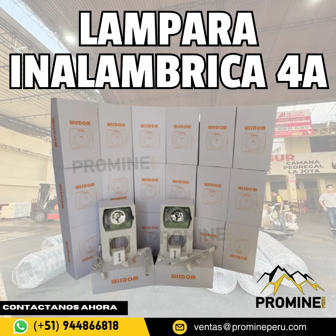 LAMPARA MINERA INALAMBRICA 4A - ACUATICA - PROMINE 