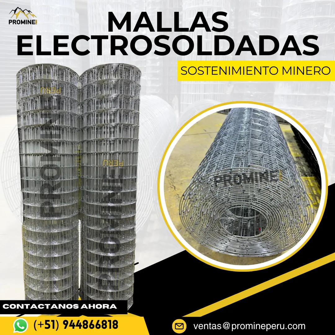 MALLAS ELECTROSOLDADAS GALVANIZADAS . PROMINE . MINERIA 