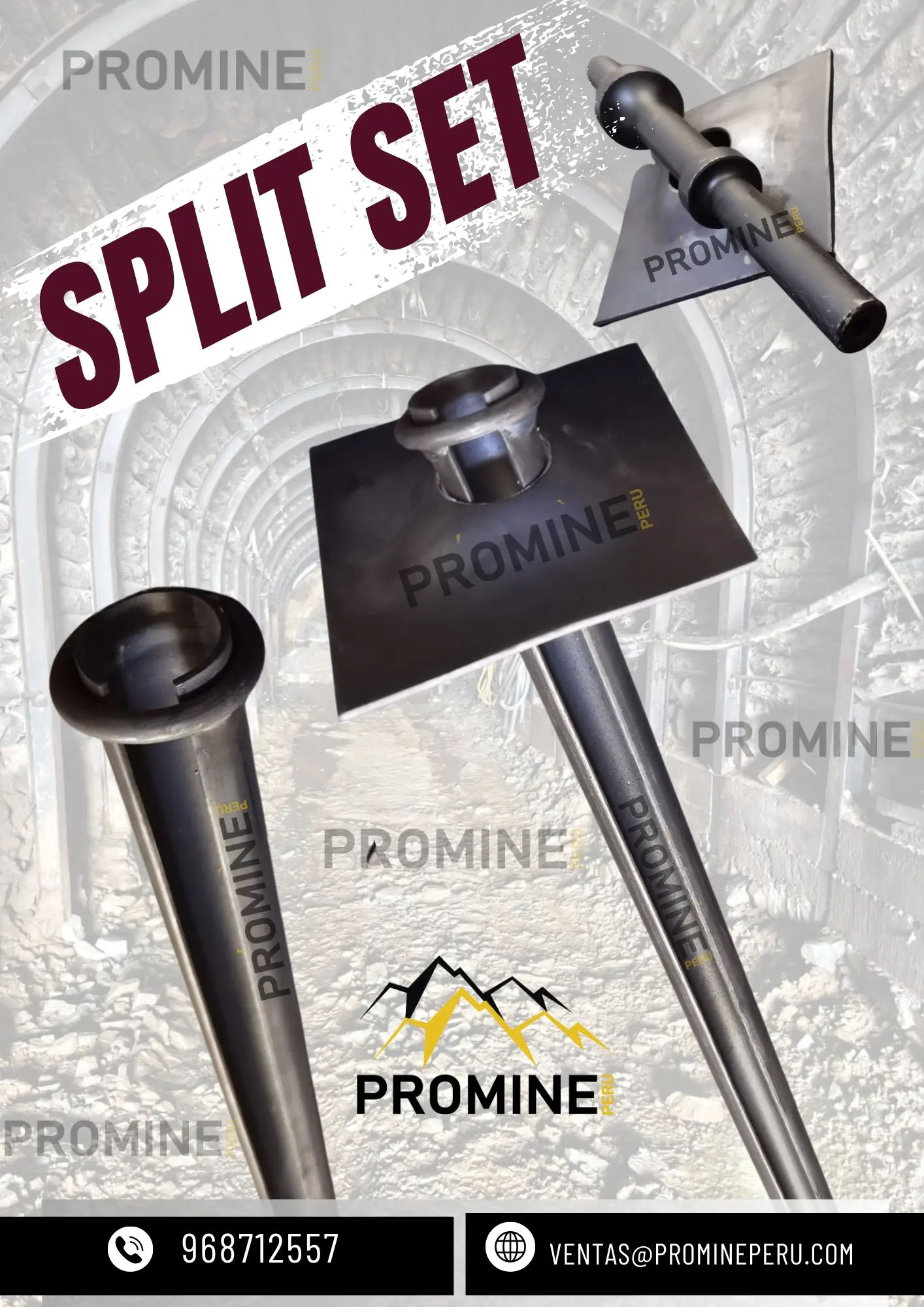 PERNO DE ANCLAJE SPLIT SET PROMINE PERU