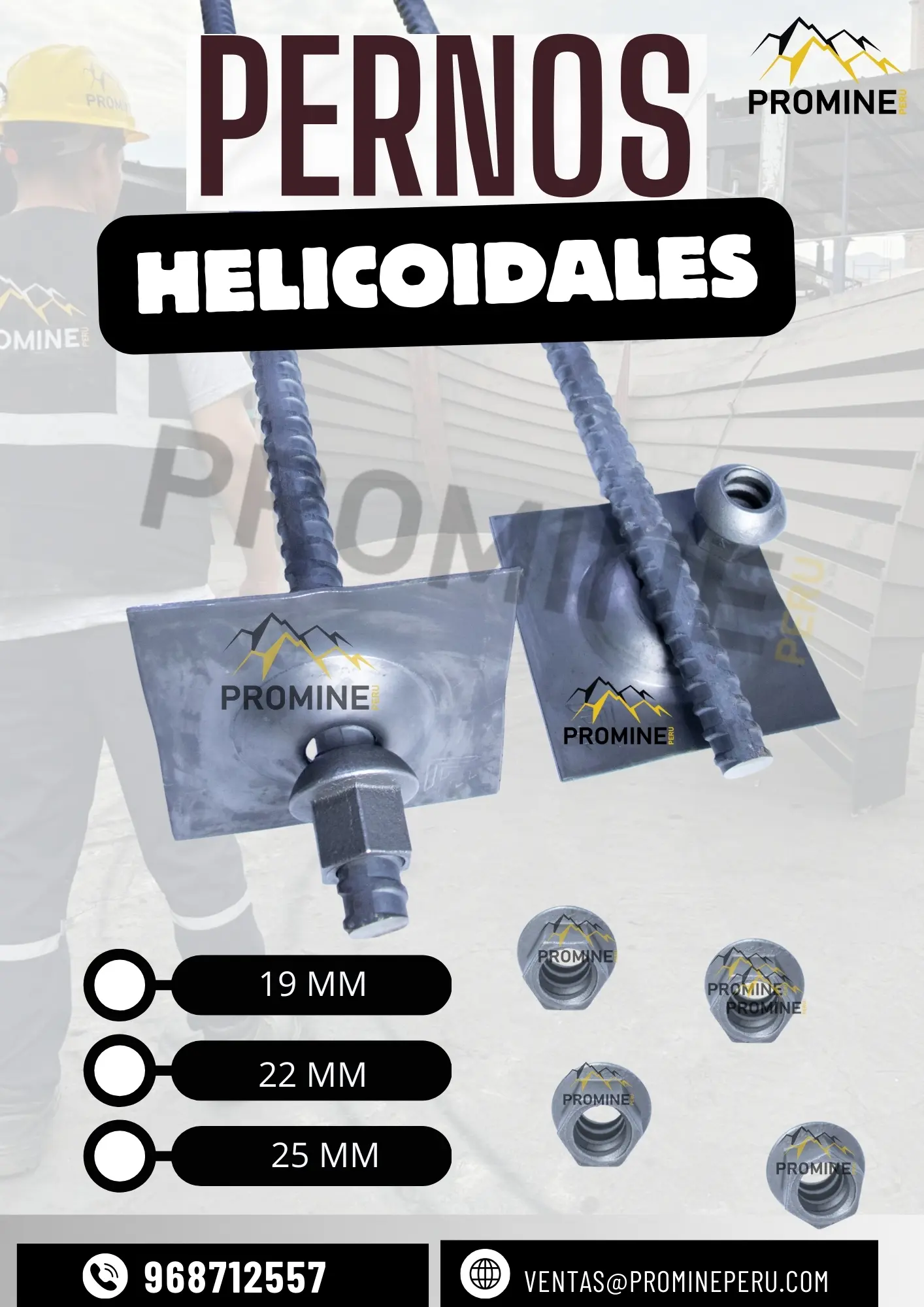 PERNOS HELICOIDALES PROMINE PERU