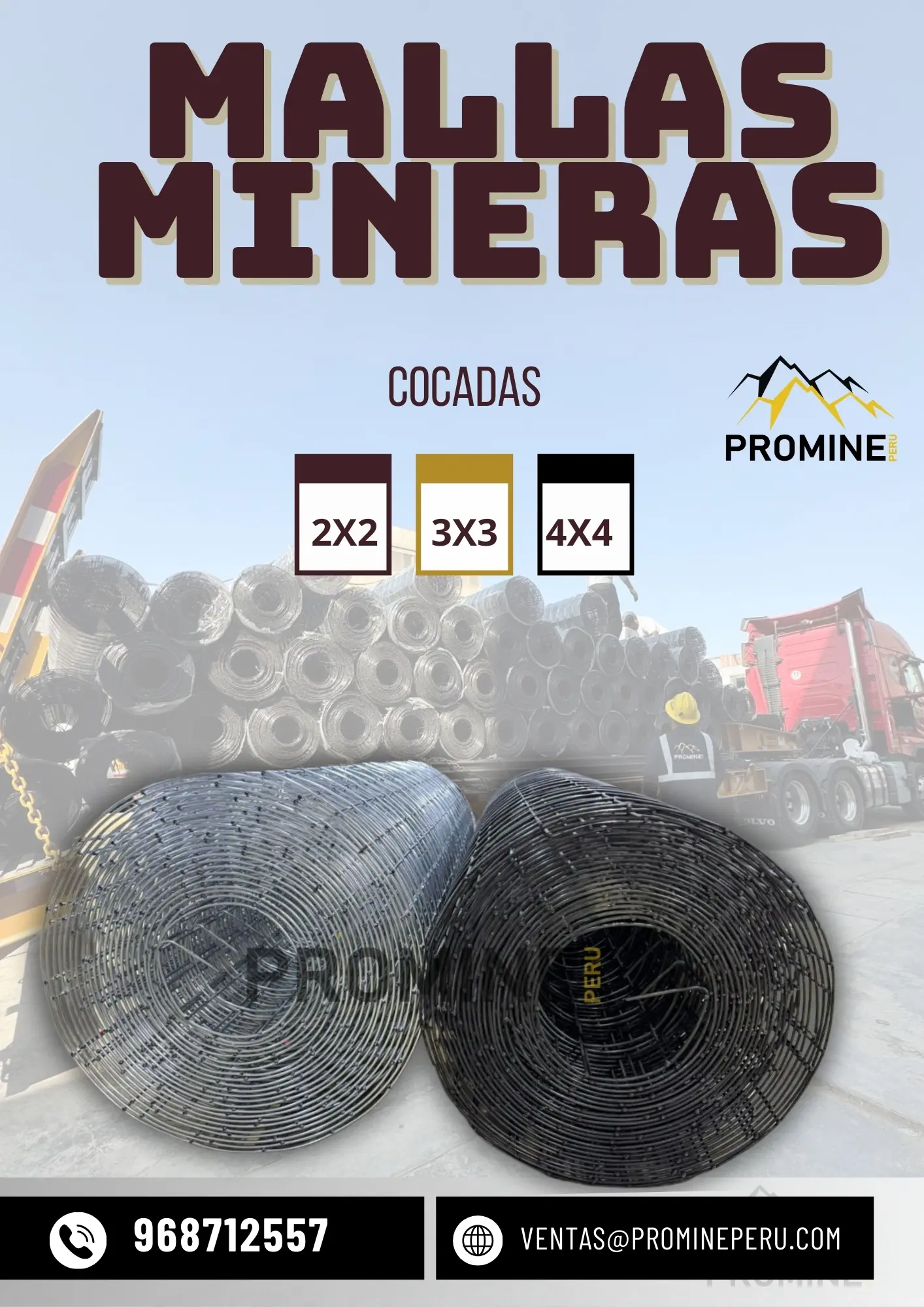 MALLAS PARA MINERIA PROMINE PERU
