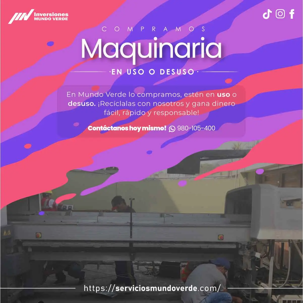 COMPRAMOS MAQUINARIAS 