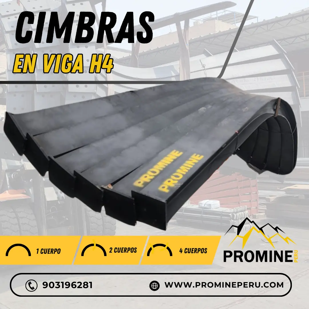 CIMBRAS EN VIGA H4 SOPORTE METÁLICO PARA MINERÍA