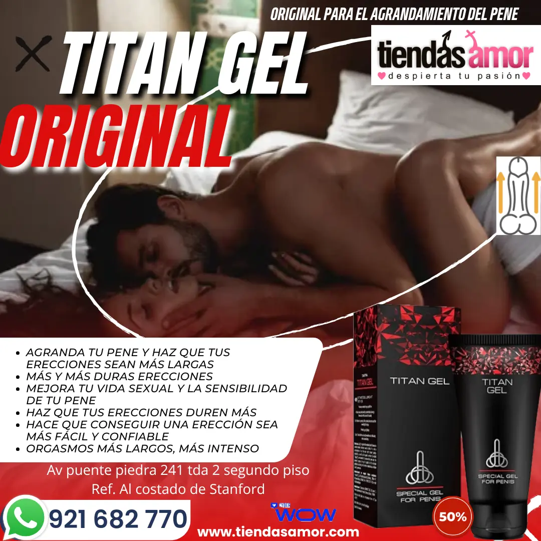 Original para Hombre Agranda Miembro Titan Gel mejora del mi