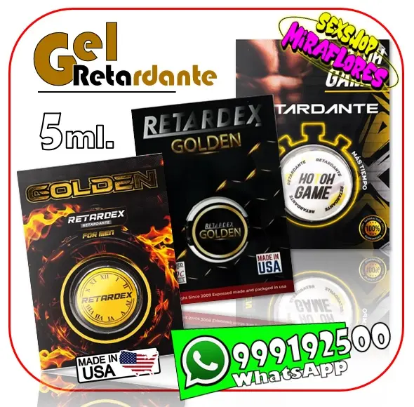 GEL RETARDANTE MASCULINO - RETARDEX - SEXSHOP MIRAFLORES