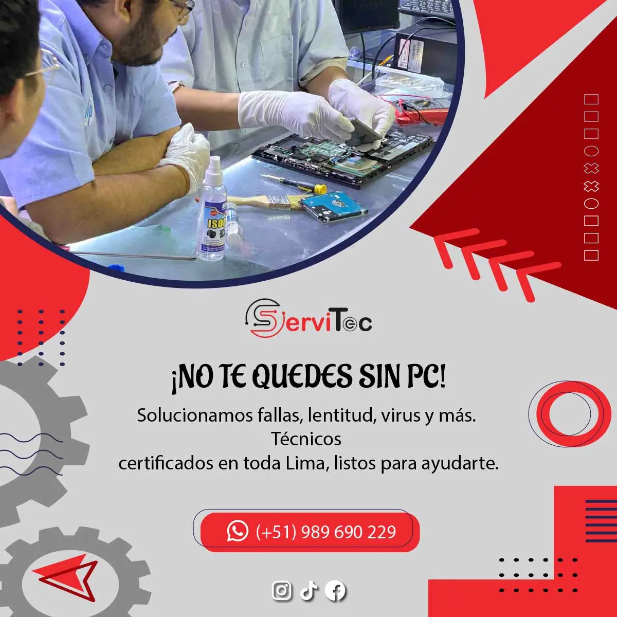  REPARAMOS TU PC EN TIEMPO RÉCORD 