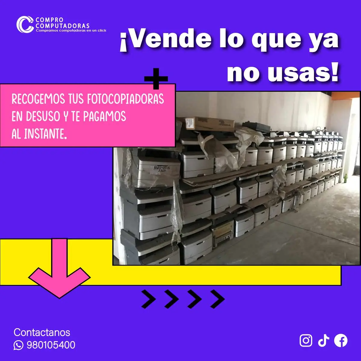 COMPRAMOS FOTOCOPIADORAS