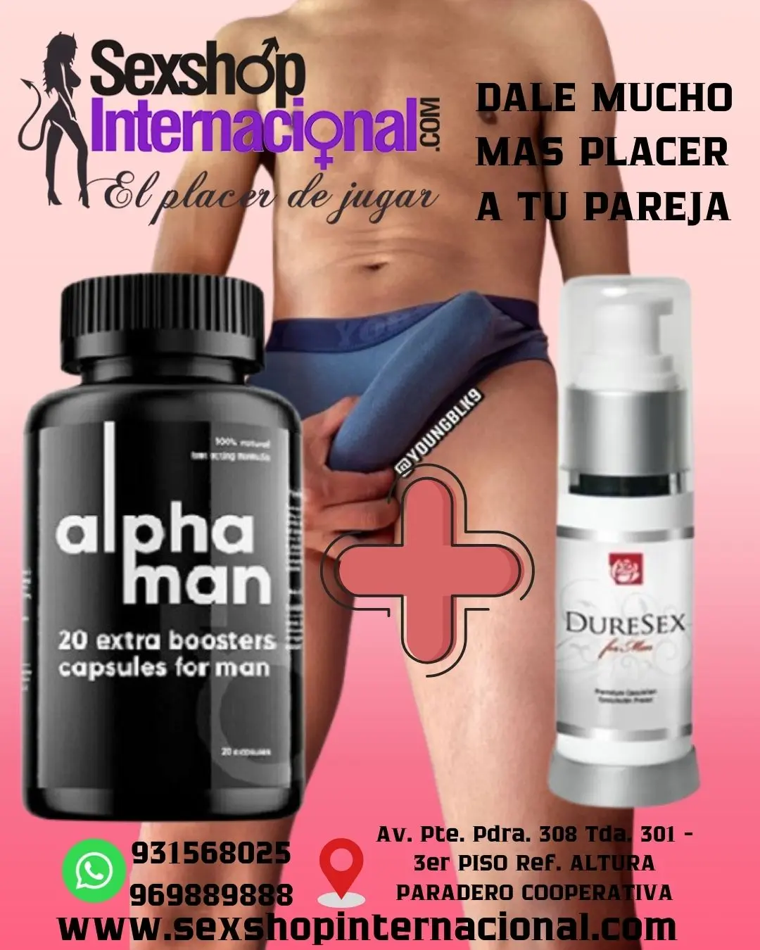 Alphaman 20 Caps Original Duresex Spray