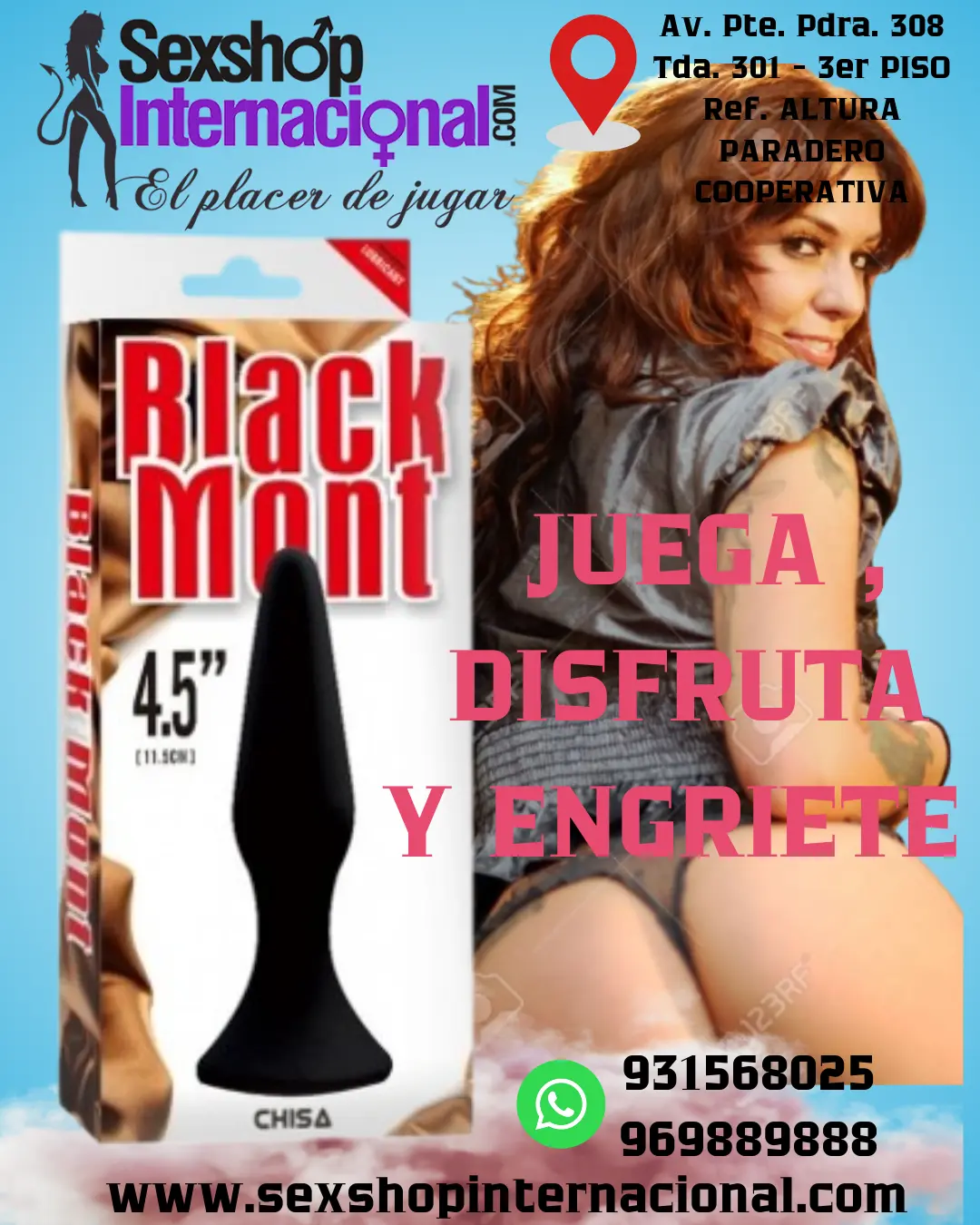 BLACK MONT PLUG SILICONA M