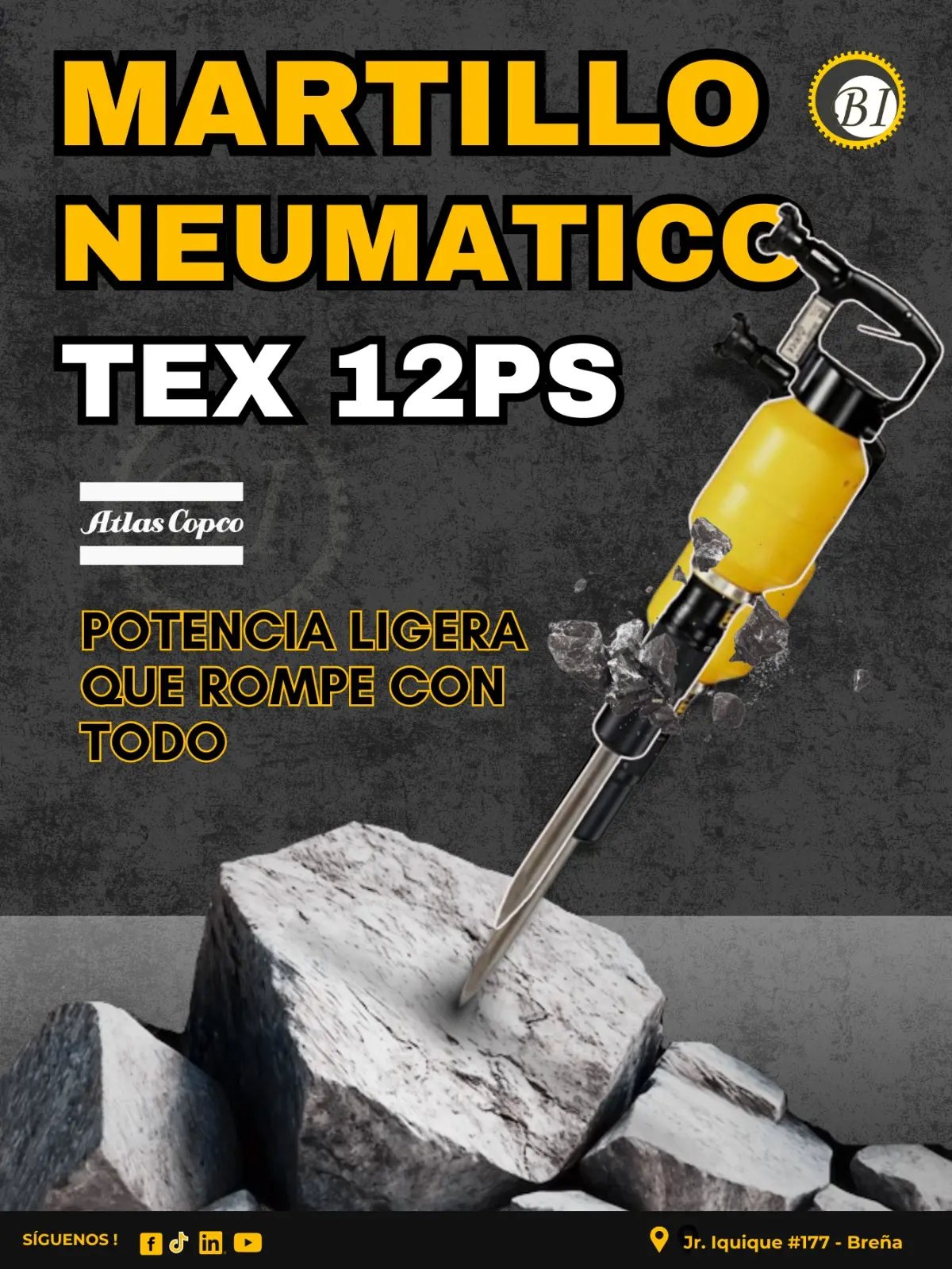 MARTILLO NEUMATICO TEX 12 