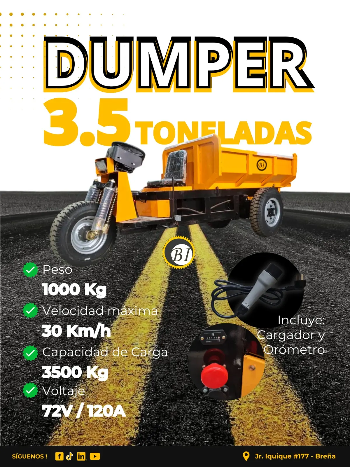 DUMPER 3.5 TONELADAS