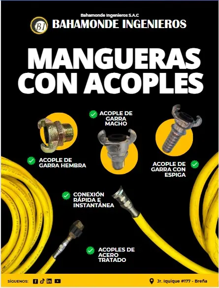 MANGUERAS CON ACOPLES 