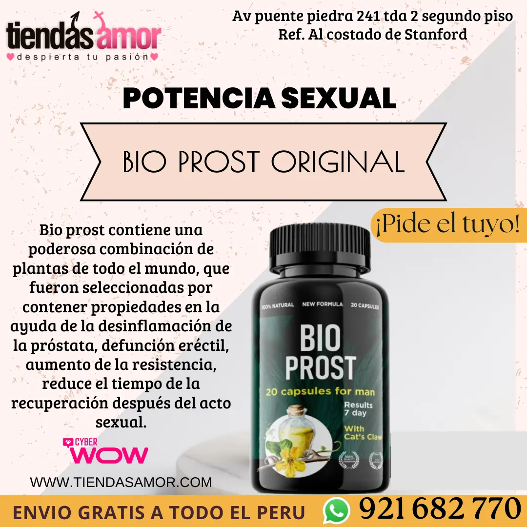 BioProst crecimiento natural del pene lo que puede mejorar l