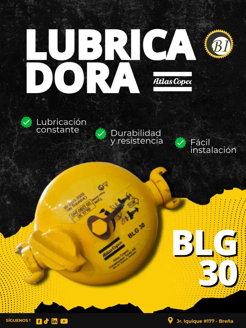 Lubricadoras de ATLAS COPCO