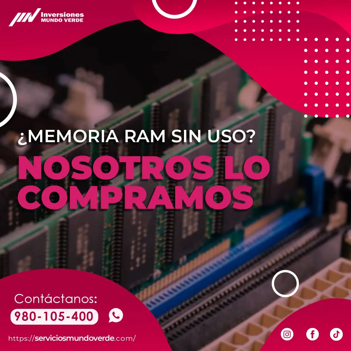 COMPRAMOS MEMORIAS RAM