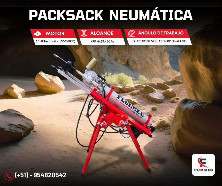 PACKSACK NEUMÁTICA FL50 equipo para mineria 