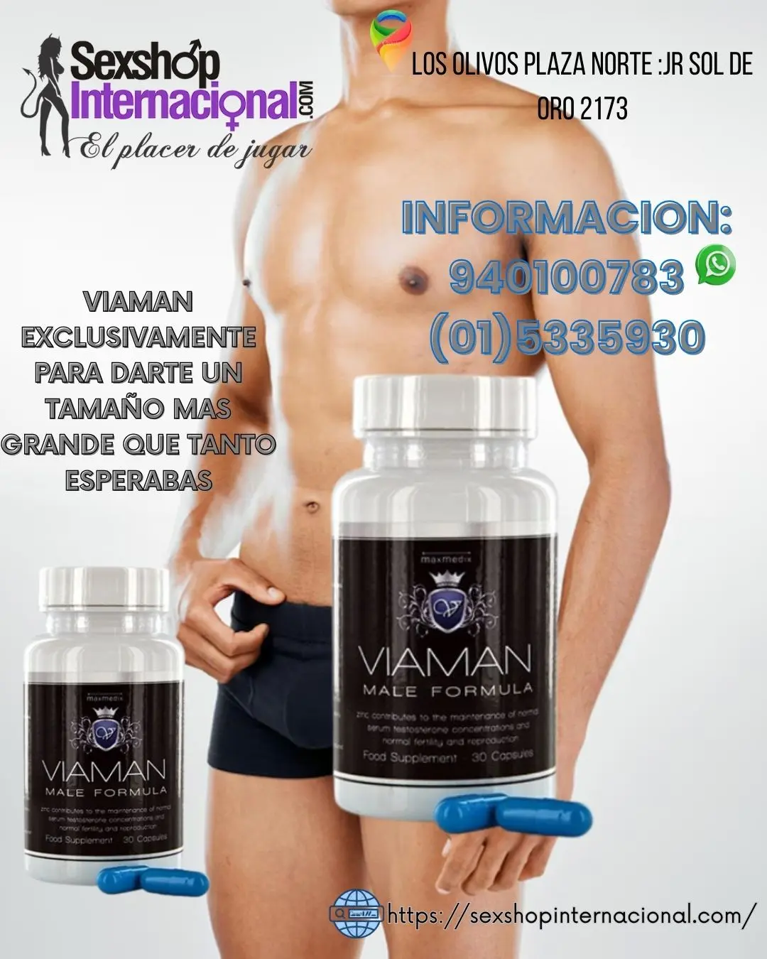 VIAMAN EL PODEROSO PRODUCTO PARA MEJORAR EL TAMAÑO