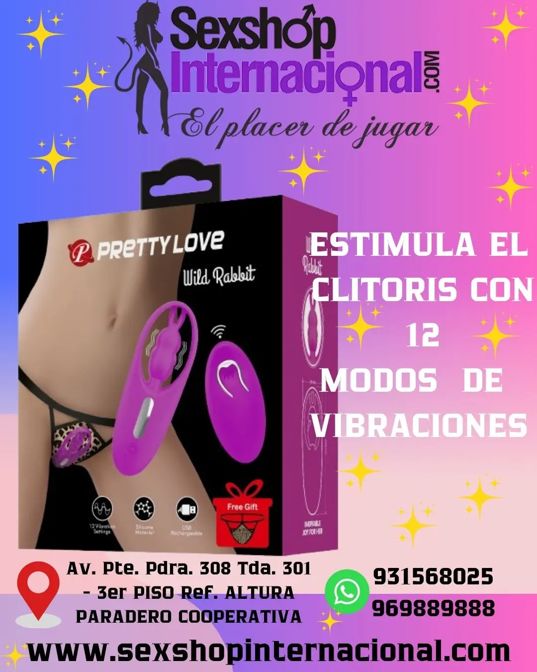 Tanga Vibradora Wild Rabbit