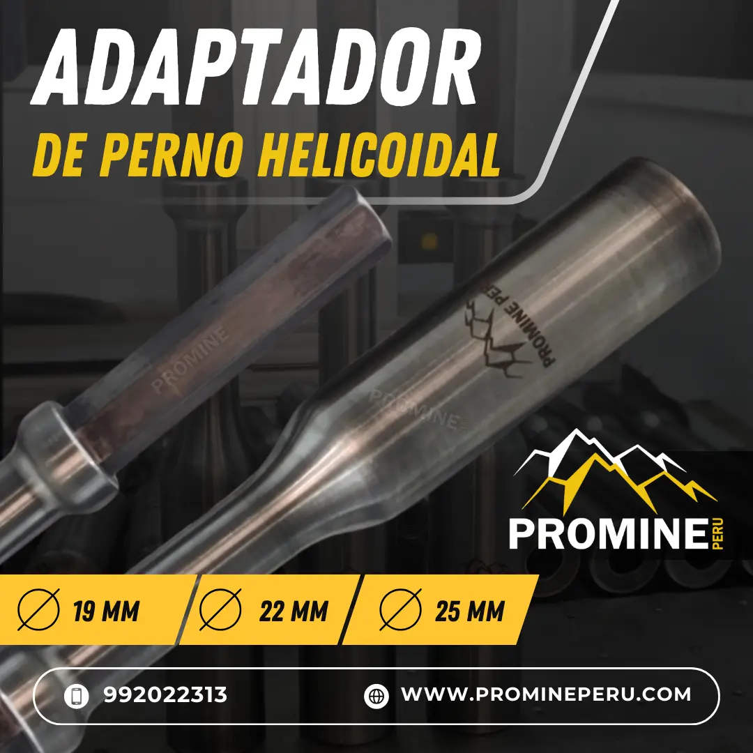 ADAPTADOR DE PERNO HELICOIDAL MINERIA PERUANA LIMA 
