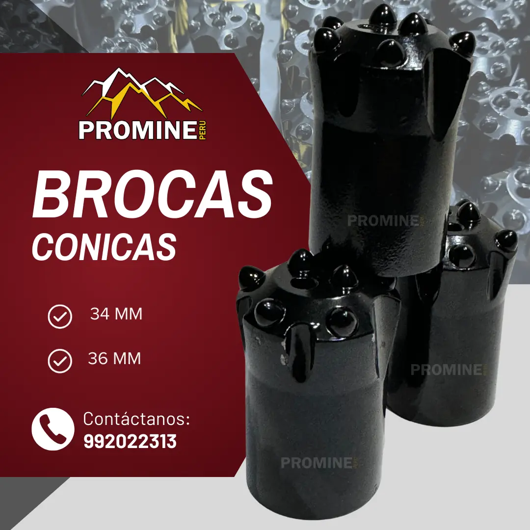BROCAS CONICAS 38MM PROMINE MINAS
