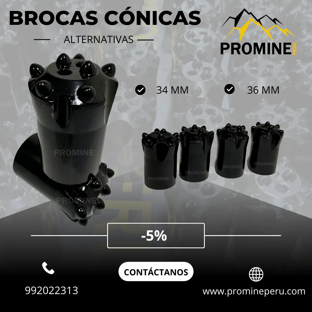 BROCAS CONICAS MINERIA PERUANA LIMA Y MINA