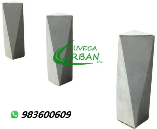 BOLARDOS DE FIERRO FUNDIDO Y CONCRETO
