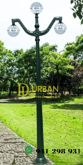 POSTES Y BANCAS EN FIERRO FUNDIDO