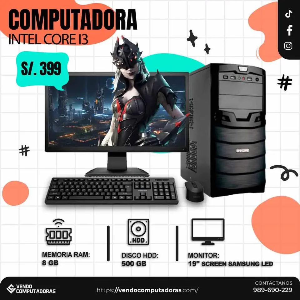  Tu PC intel core i3 con regalos 