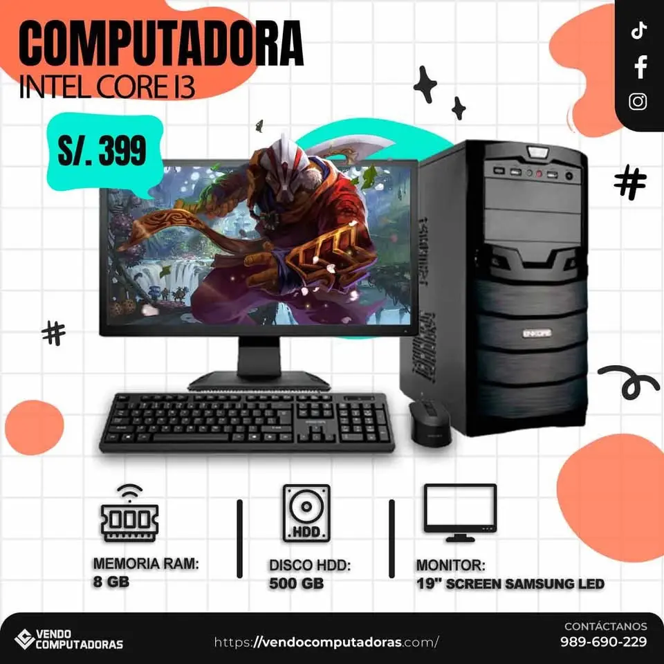  Tu PC intel core i3 con regalos 
