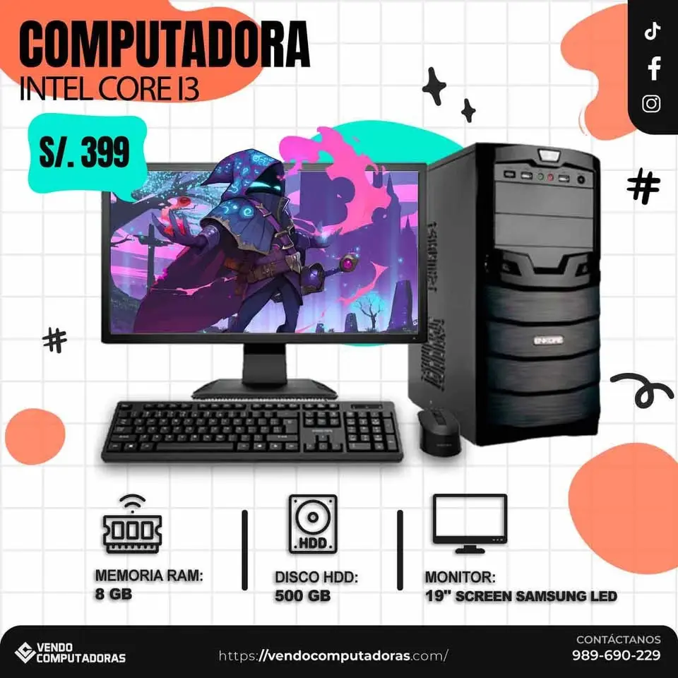  Tu PC intel core i3 con regalos 