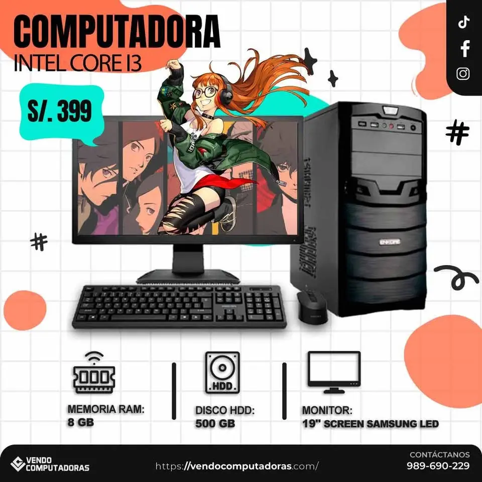  Tu PC intel core i3 con regalos 