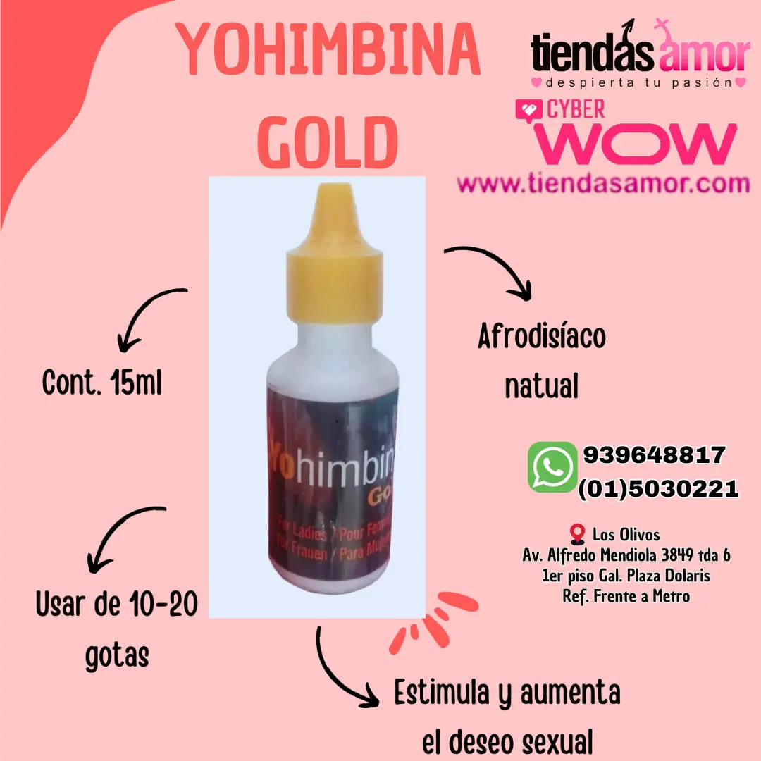 ESTIMULANTE YOHIMBINA EN GOTAS PERFECTO PARA TI SI ERES FRÍA