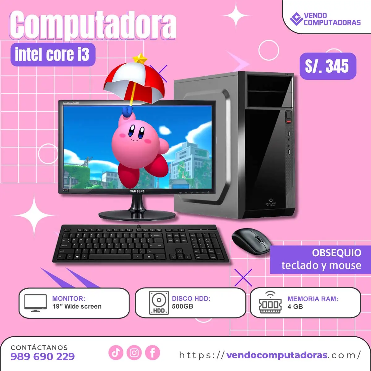  No busques más Esta PC Intel Core i3 lo tiene TODO