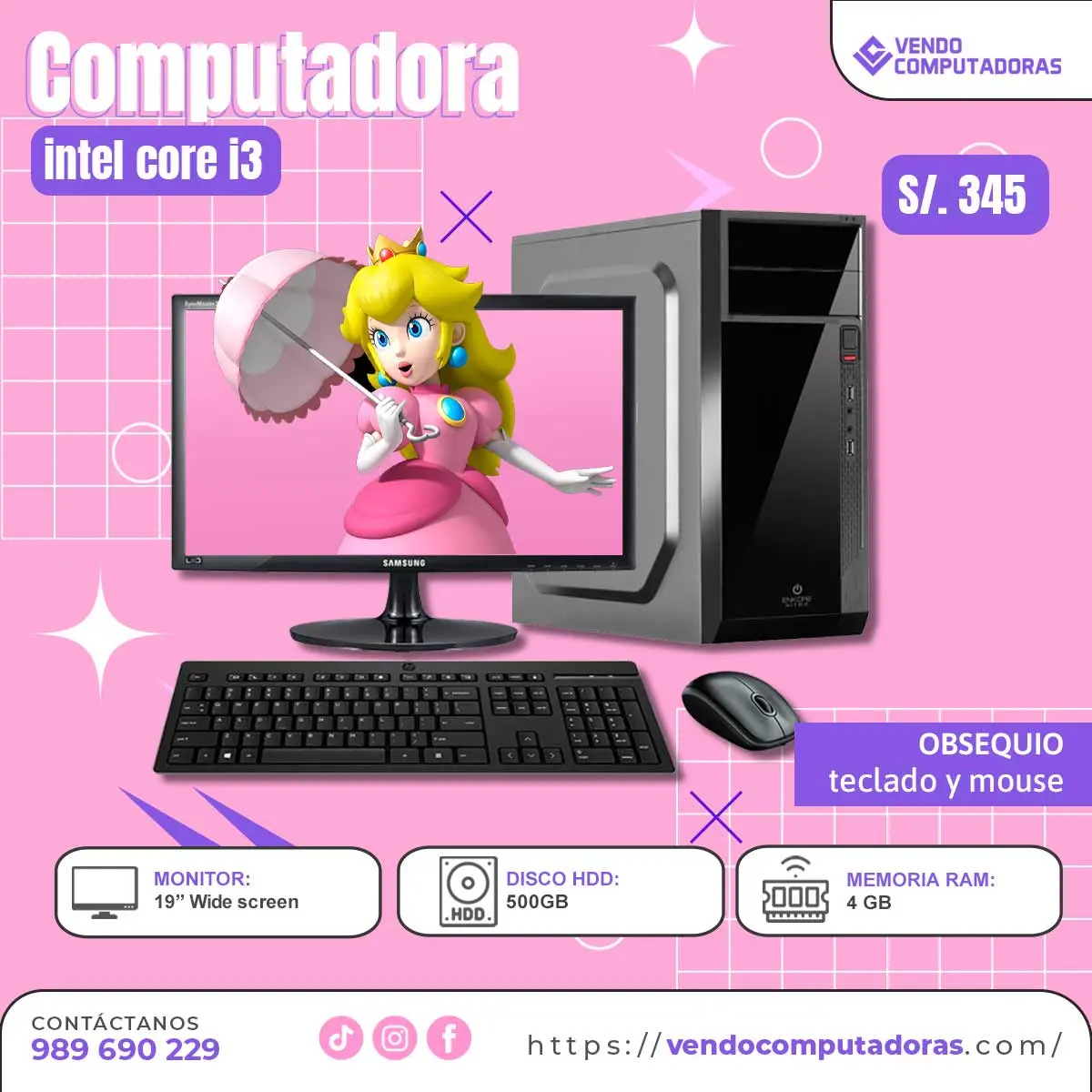  No busques más Esta PC Intel Core i3 lo tiene TODO