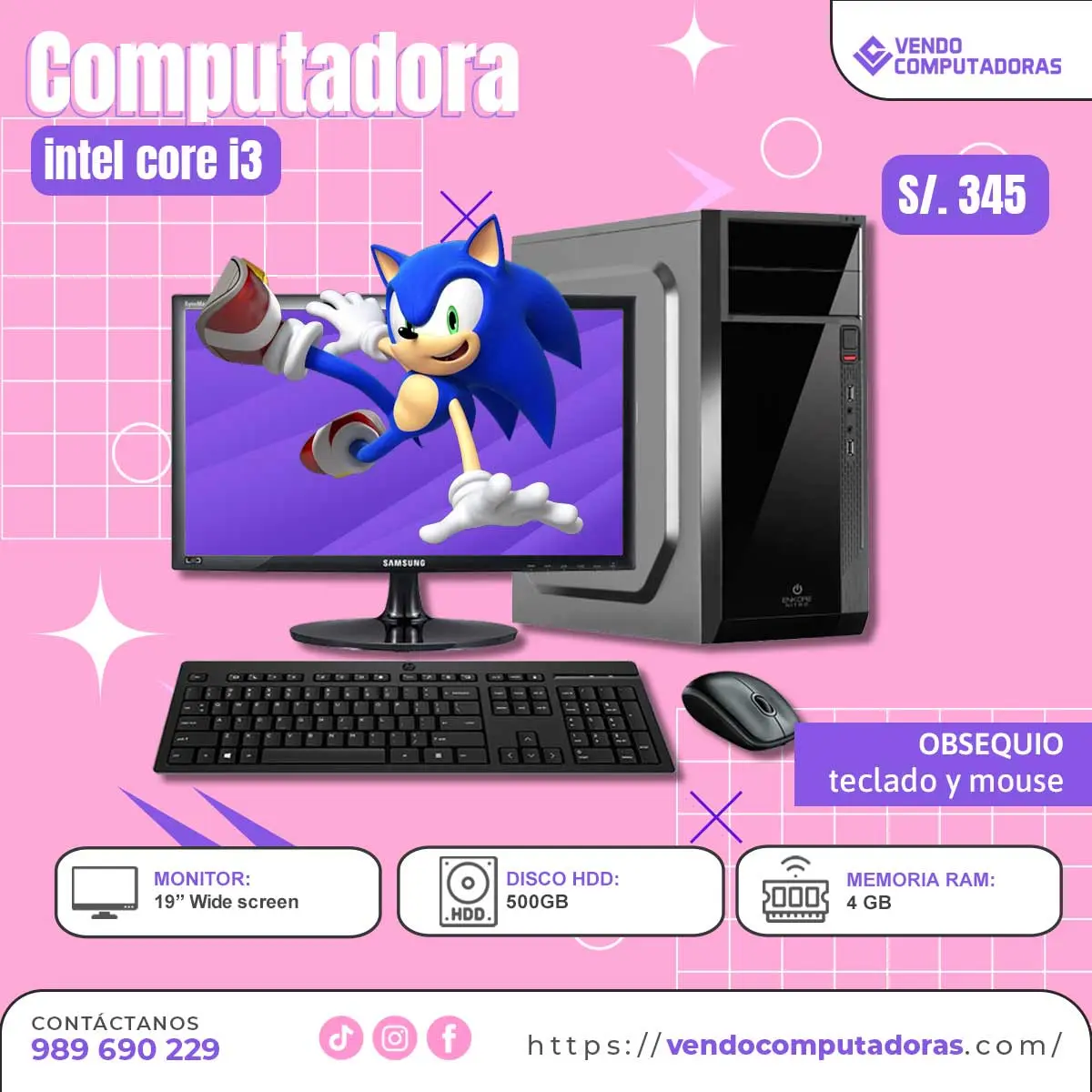  No busques más Esta PC Intel Core i3 lo tiene TODO